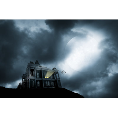 Haunted House by DNY59 - Wrapped Canvas Print