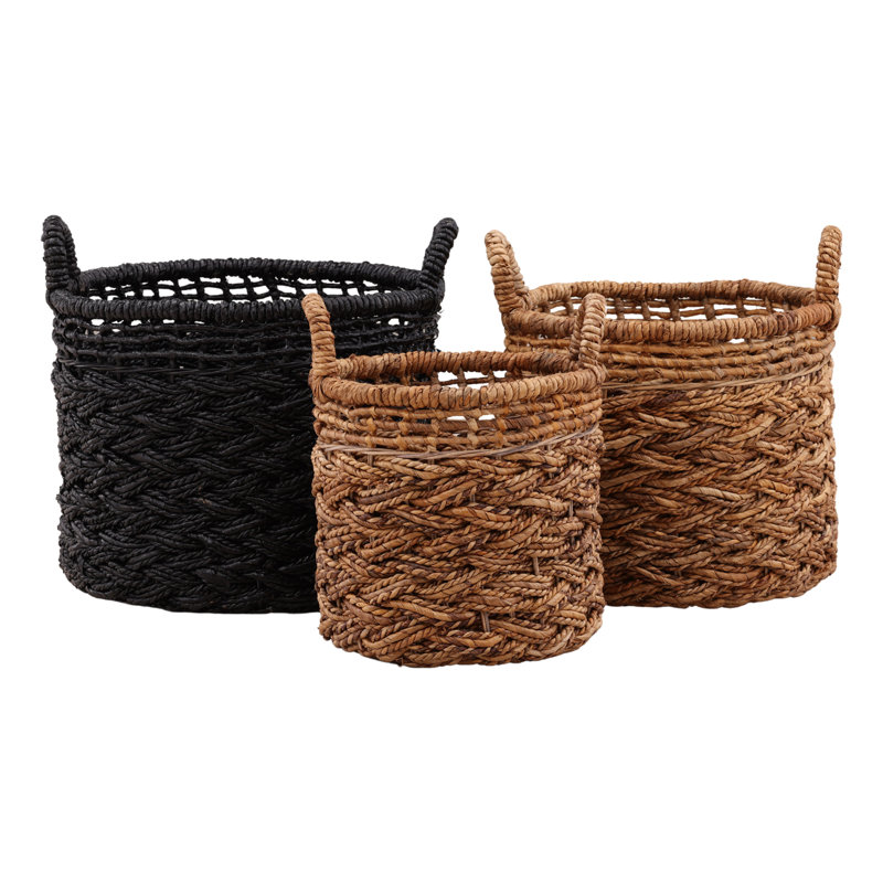 Fitzroy Basket Set Of 3 Black