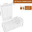 Meuble-lavabo 48 po avec lavabo en résine, système de porte à fermeture douce, 1 armoire murale et 1 armoire latérale, conception à fixation flottante en quincaillerie en contreplaqué blanc brillant, conception de montage, installation