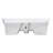 EAGO 19.63'' White Ceramic Rectangular Bathroom Sink with Overflow