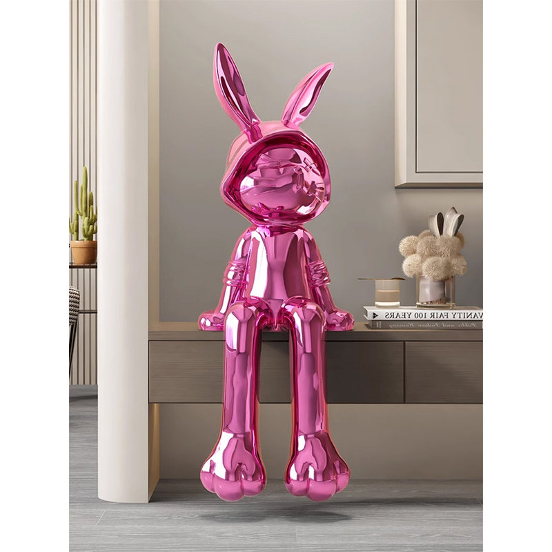 Luxe - Luxueux objet décoratif en résine, Rose