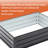 Galvanized Metal Raised Garden Bed 4X3x1ft, Black Kit For Herb And Vegetable Planting In Outdoor Areas Like Courtyard 4X3x1ft Bed, Planter Box With Open Base Vegetables, Flowers, Herbs - Ideal Patio,-1203594520