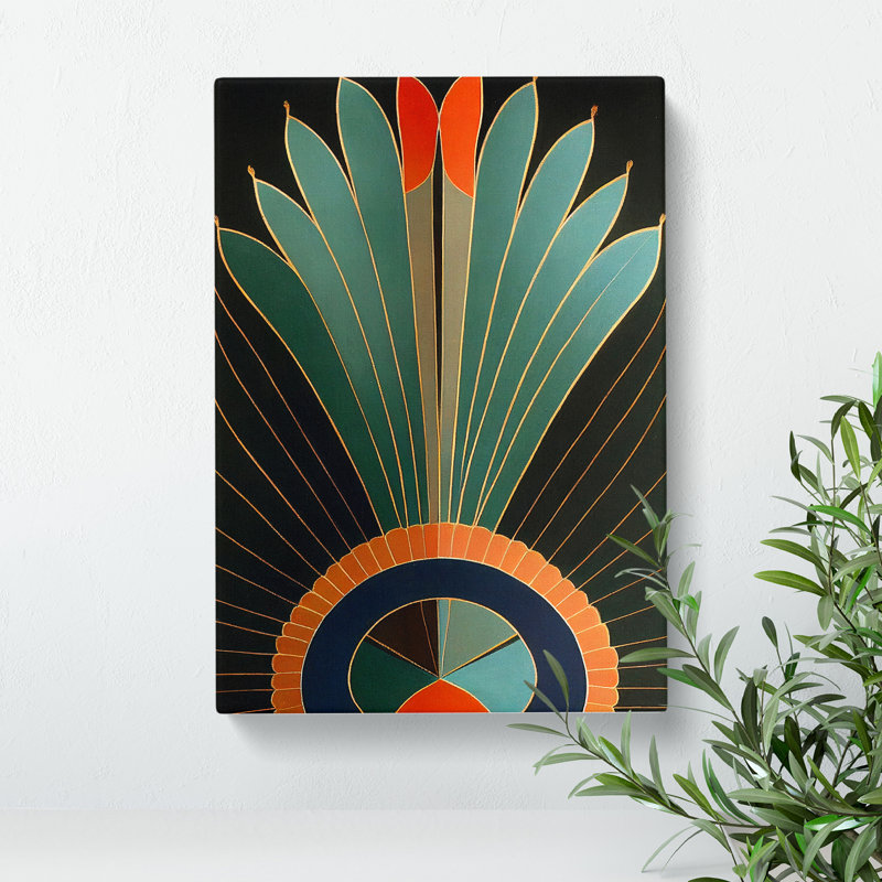 Special Abstract Feathers No.4 - Wrapped Canvas Print, 50cm H x 35cm W x 3cm D