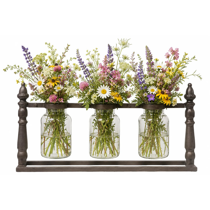 Vase de table en métal 7,5 po intérieur/extérieur cuivre Haxby