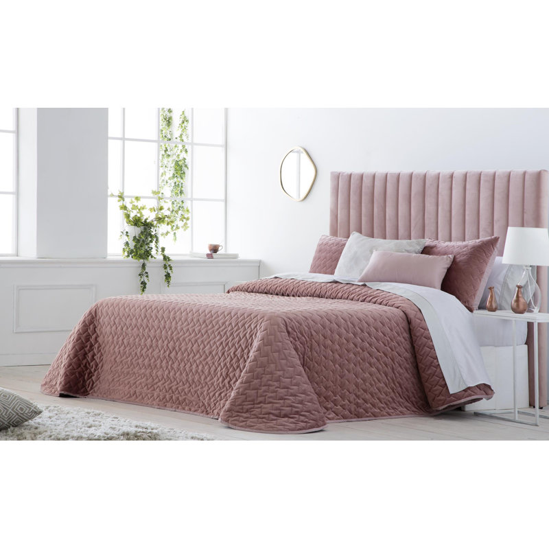 Solid Colour Bedding, Pink, 250cm W x 270cm L
