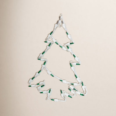 15" Lighted Christmas Tree Window Silhouette
