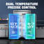 Réfrigérateur et congélateur commercial Coolake, deux zones de température l 48 po, 2 portes 36 pi cu