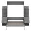 Lit escamotable double avec tablettes Campden-1439145130