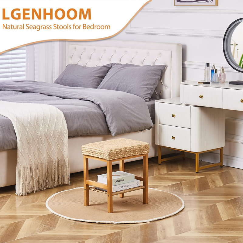 Tabouret d'appoint en bois, Naturel