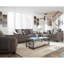 Causeuse gris anthracite avec coussins Tatum