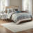 Elegant Blue Bedding Sets, Polyester Comfort, Traditional Design For Home