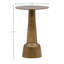 Table d'appoint en aluminium Golbez, laiton antique-280332233