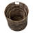 Lydia Coastal Wicker 3 Piece Nesting Storage Basket Set