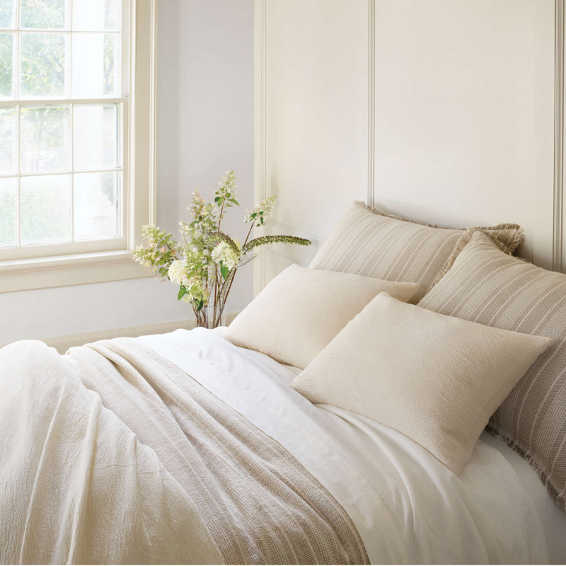 Capitola Ivory Duvet Cover, Full/Queen Duvet Cover