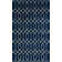 Glam Navy Blue Gold Area Rug