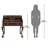 Le Escritoire Solid Wood Secretary Desk