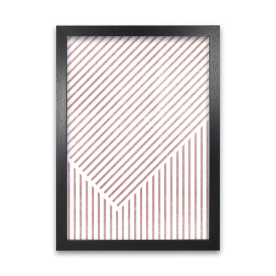 Red Lines Modern Art B - Print