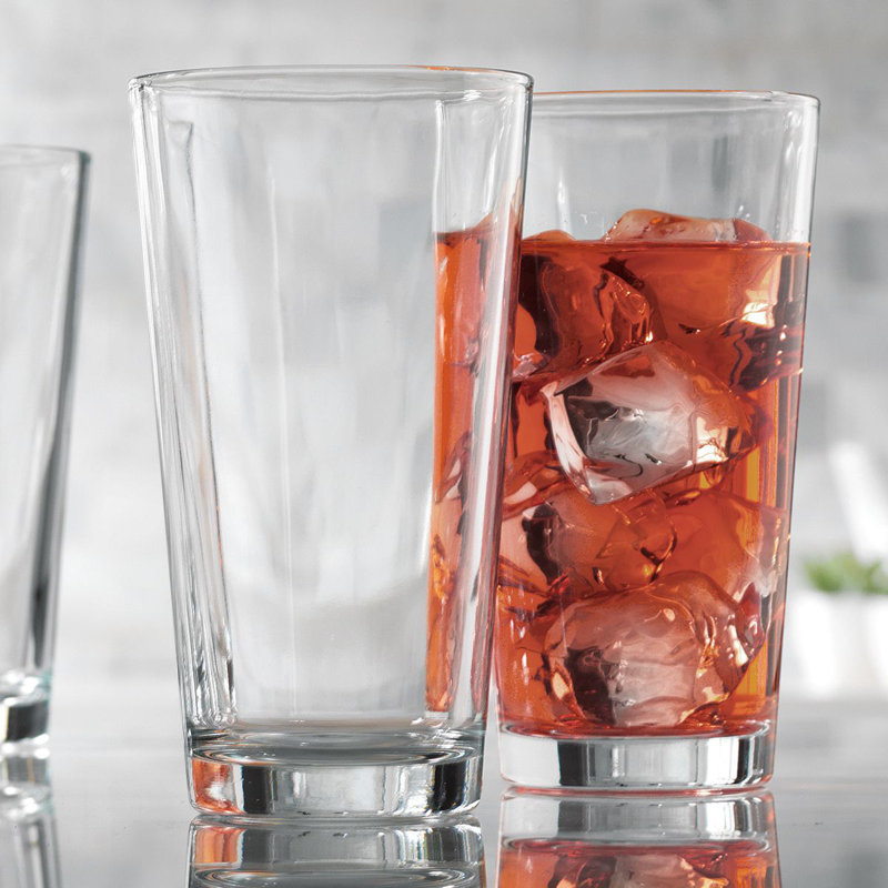 16 Piece Alanya Plain Glass Set