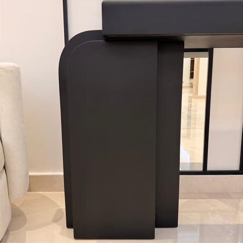 Modern Minimalist Art Console Table, 33.46" H x 39.37" W x 13.78" D