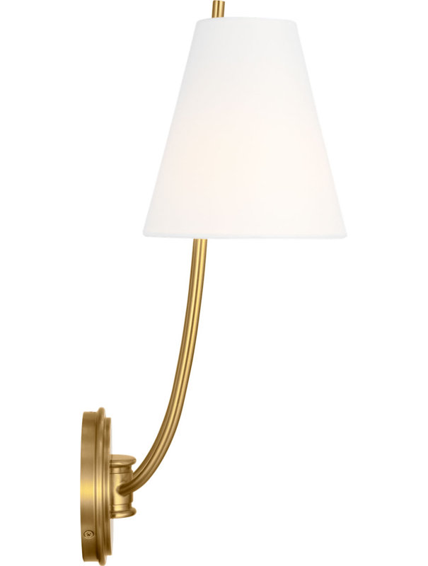 Marina 18 Double Sconce, Burnished Brass