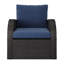 Chaise de patio avec coussins Mucklen-541894329