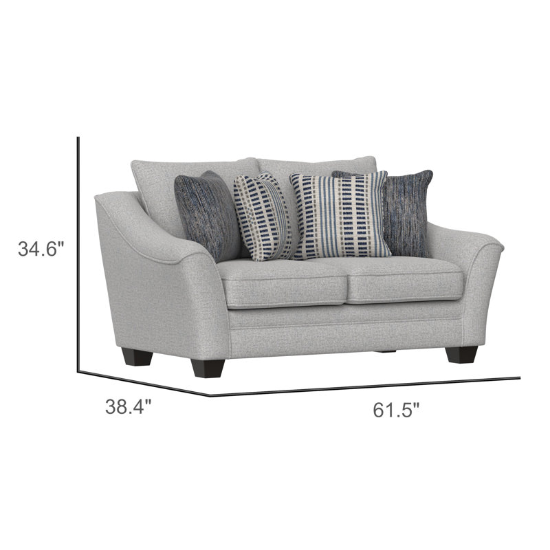 Alsancak Loveseat, With Pillows,