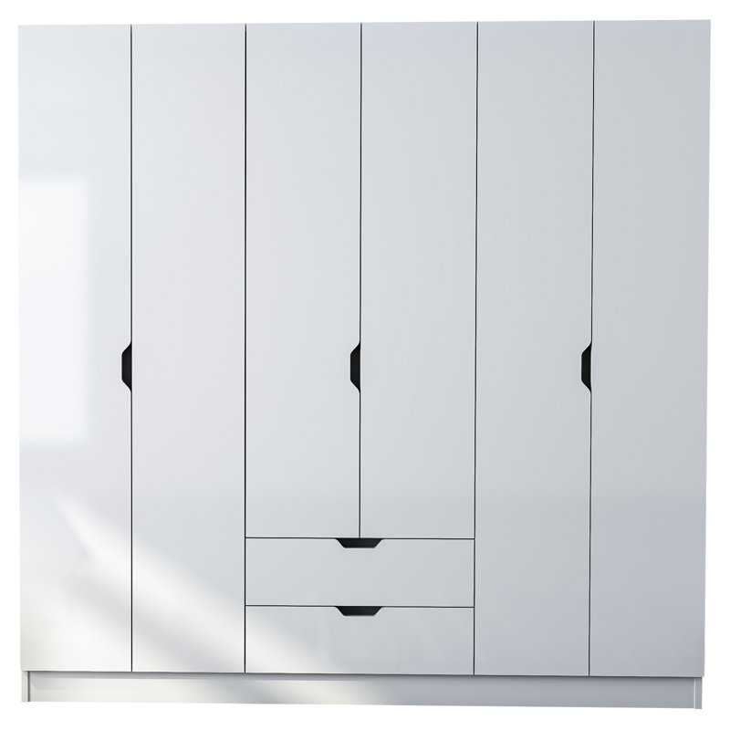 Balltown 6 Door Manufactured Wood Wardrobe