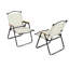 2 Piece Beige Folding Outdoor Chair – Portable & Supportive For Camping, Beach, Bbq, & Patio