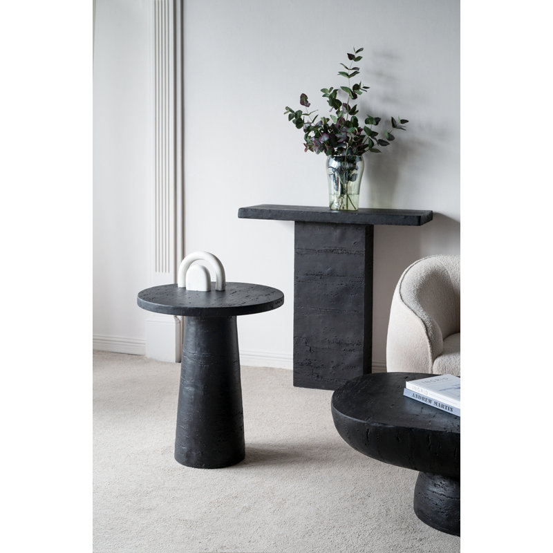 Table d'appoint ronde avec base piédestal
