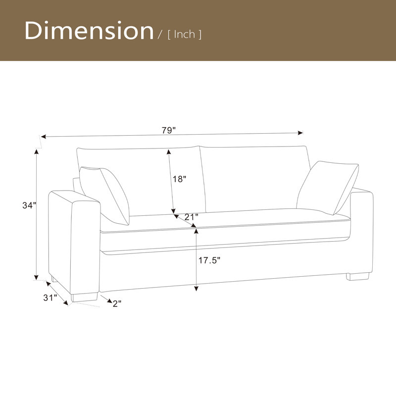 Corduroy Sofa, Cream