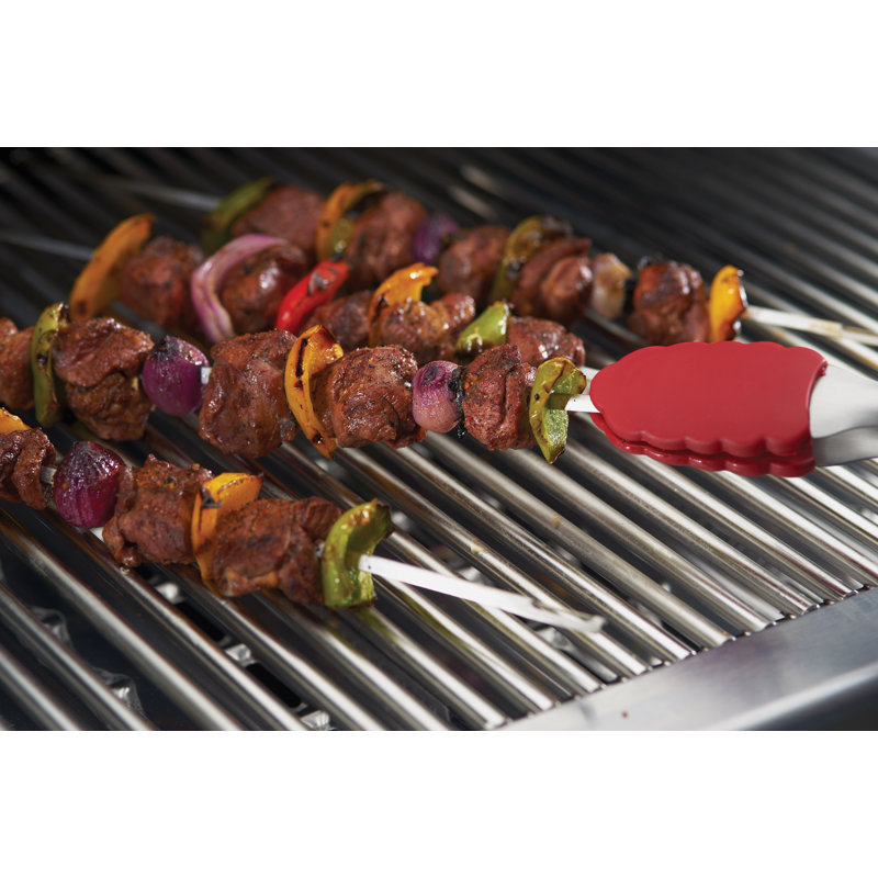 GrillPro 15-in Stainless Slim V Skewers 4 Pcs