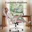 Chaise de bureau ergonomique en filet avec repose-pieds et appui-tête réglable - Chaise de bureau inclinable à haut dossier avec support lombaire pour le bureau personnel-1212212281-1212603831