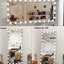 Miroir de salle de bain 72 po x 36 po pleine longueur avec DEL - Aluminium argenté, luminosité réglable, miroir à plusieurs scénarii, pouces, 3 réglages de couleur, pour l'entrée de la salle de bain