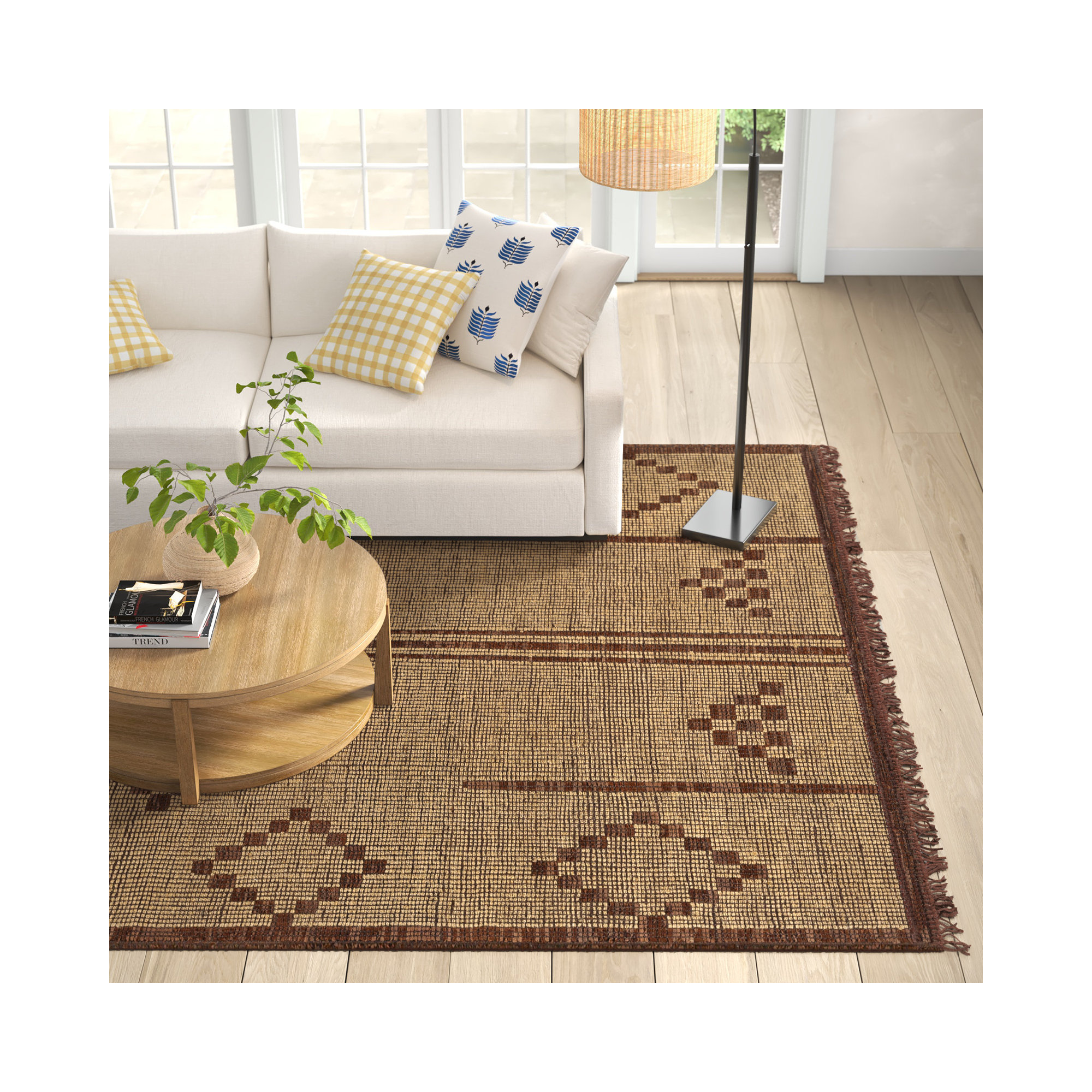 Samson Handmade Rug, Rectangle 6' x 9'