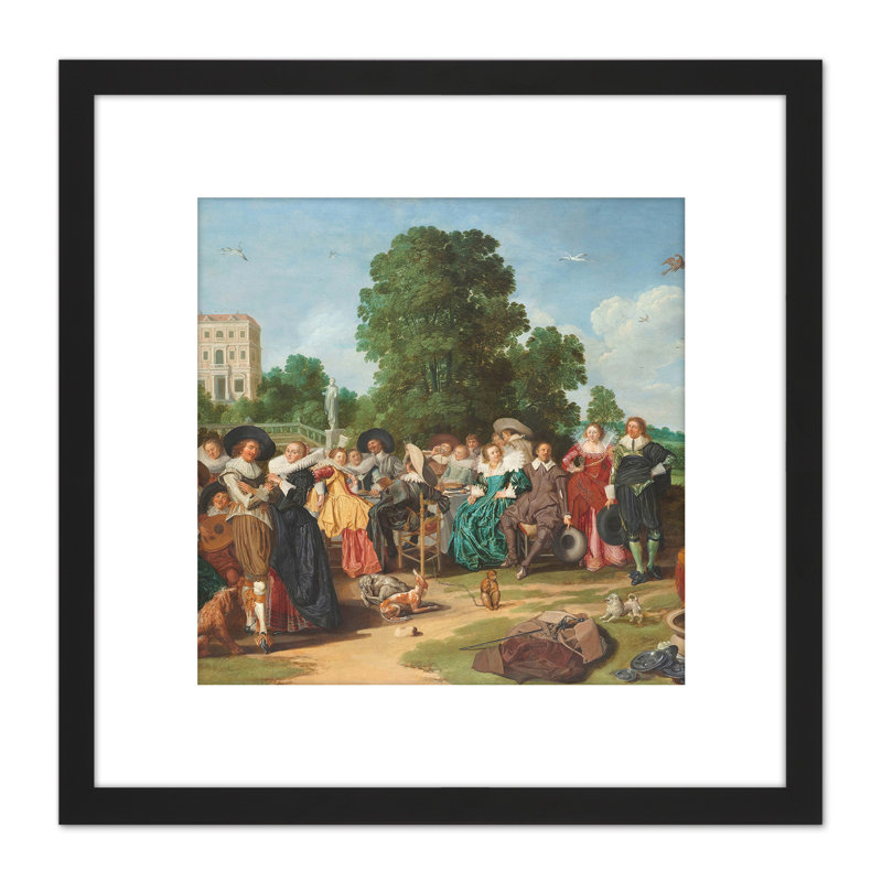 Hals the Fete Champetre the Country Feast Painting 1 Piece Single Picture Frame Painting