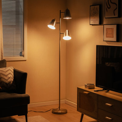 Lowry 64'' Silver Tree Floor Lamp