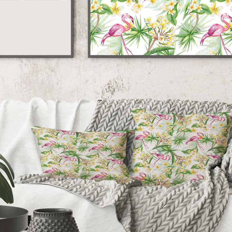 Housse de coussin rectangulaire et insert Tropical Tropical