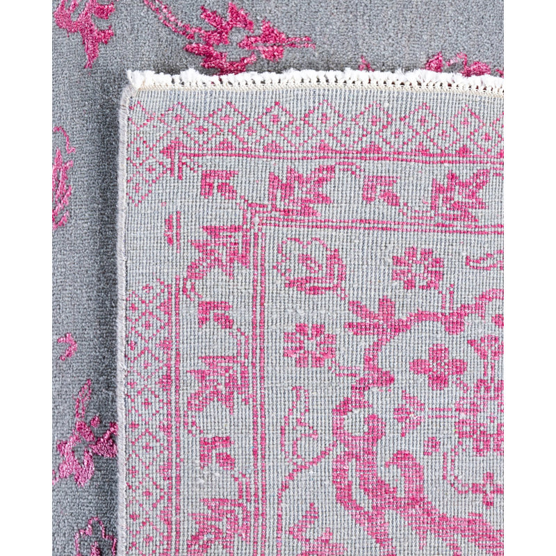 Overdyed One-of-a-Kind 9' 2" X 12' 1" Hand Knotted Area Rug