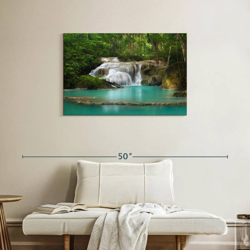 Alvord Enchanting Erawan Falls, 24" H x 36" W