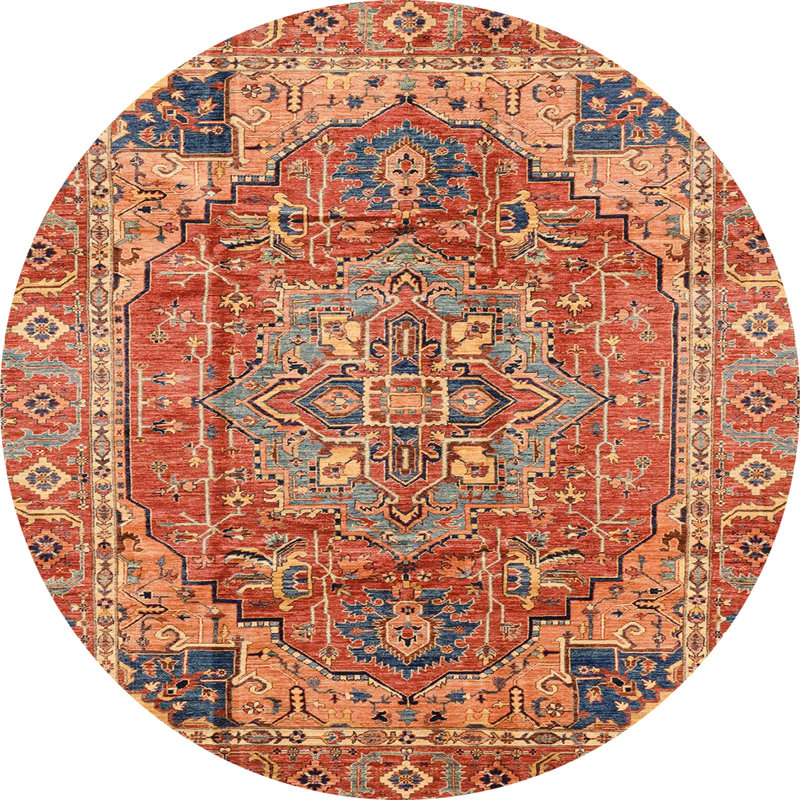 Tapis abstrait 4012, Rond 4 pi