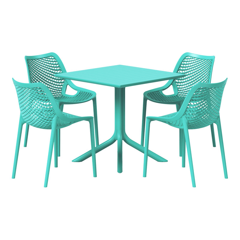 Ensemble repas carré pour 4 personnes, Sarcelle