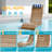 HDPE Patio Chaise Lounge, Waterproof Ergonomic Design with 3-Position Adjustable & Headrest, for Pool, Deck & Beach-94882628