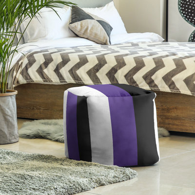 Repose-pieds cube la ours college stripes