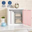 Armoire de rangement cubique en métal avec fixation murale magnétique à une porte-135582096