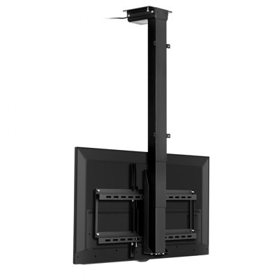 Support de plafond motorisé pour téléviseur, support mural pour téléviseur de 32 à 55 pouces, support de plafond électrique réglable pour téléviseur, support de support de téléviseur rabattable motorisé avec VESA maximum de 24 po x 16 po, con