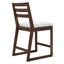 Ensemble de bar de patio rustique 5 pièces TREXM, ensemble de table de patio et chaises avec chaises ergonomiques, plateau de table à lattes en bois massif pour bord de piscine, balcon, cour arrière, véranda (coussin moka + beige)-133448862
