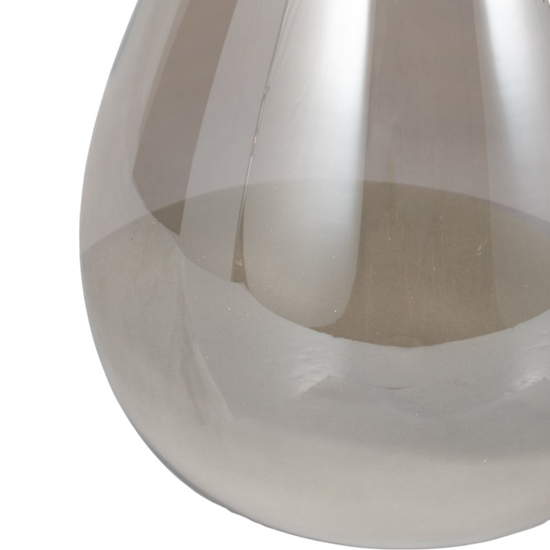 Glass Hourglass, Elegant Decorative Objects for Any Room, 20" H x 6" W x 6" D, Gray
