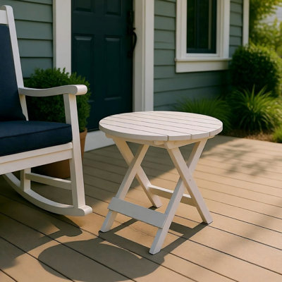 Hampshire Assembled Acacia Wood Folding Side Table