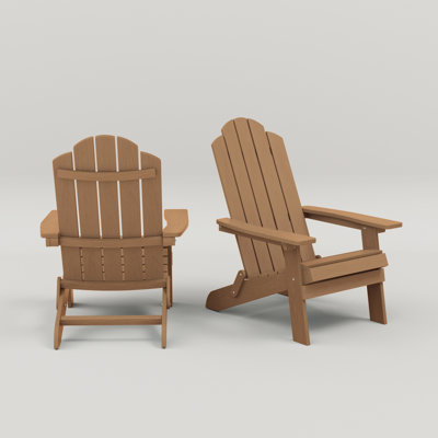 Chaise Adirondack pliante en plastique pour l'extérieur