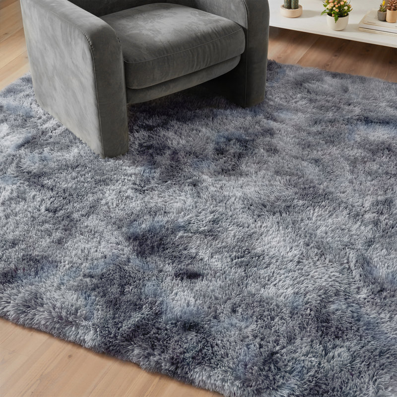 Fluffy Faux Cashmere Ombre Area Rug, Rectangle 120 x 170 cm